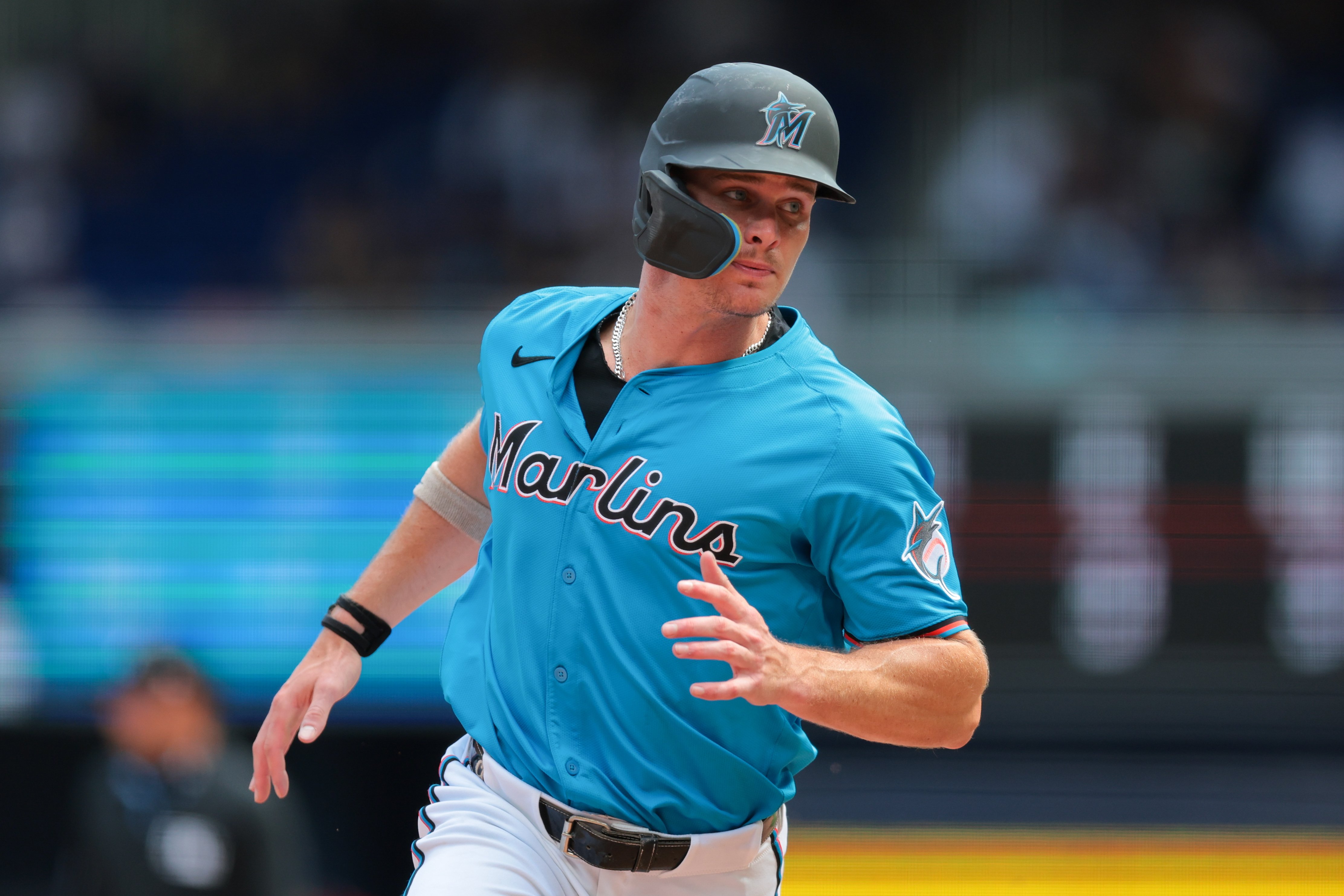Griffin Conine begins throwing program, updates shoulder surgery rehab timeline