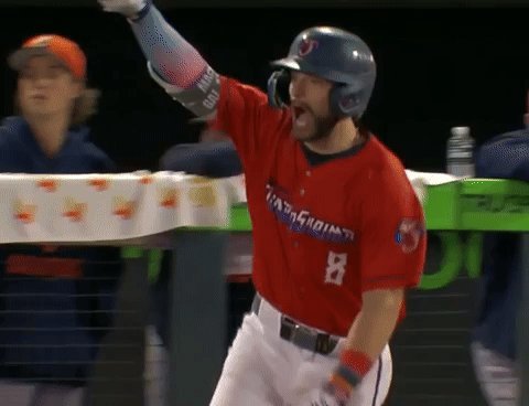 joe mack hr trot celebration jacksonville.gif