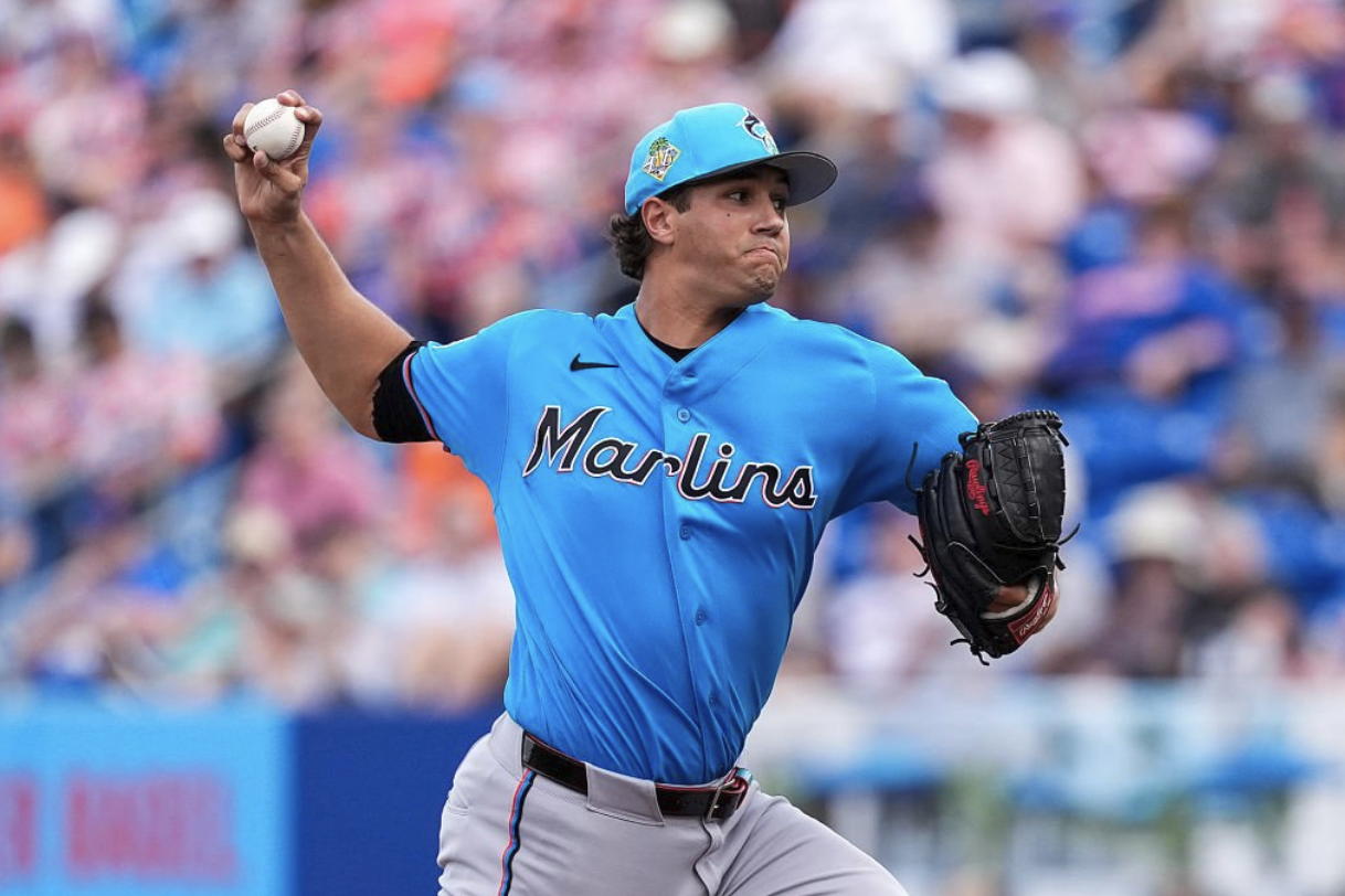 2026 spring training leaderboards: Max pitch velocity, exit velocity for Marlins players