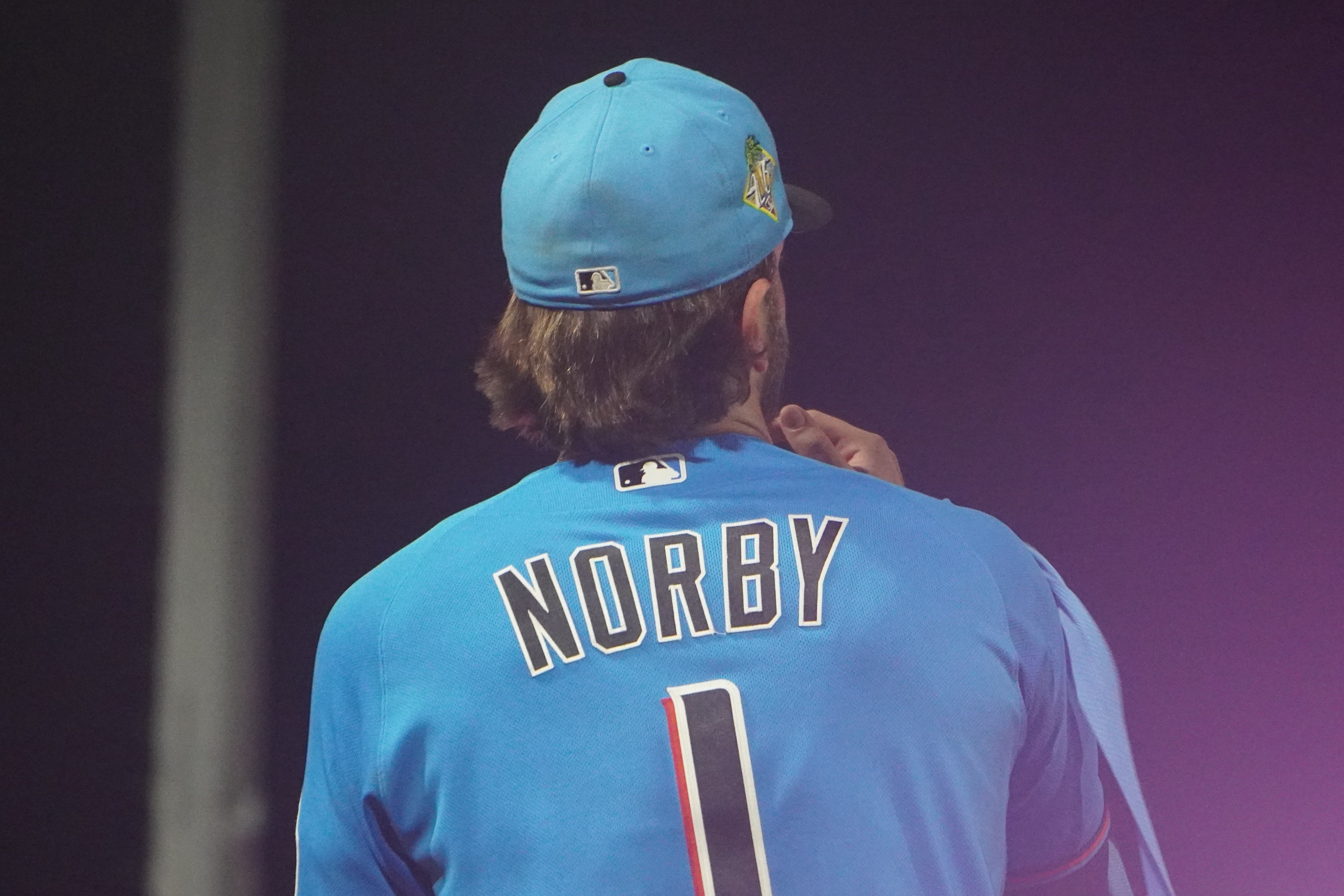 More information about "'I treat it like recess': Connor Norby plays first game in outfield"