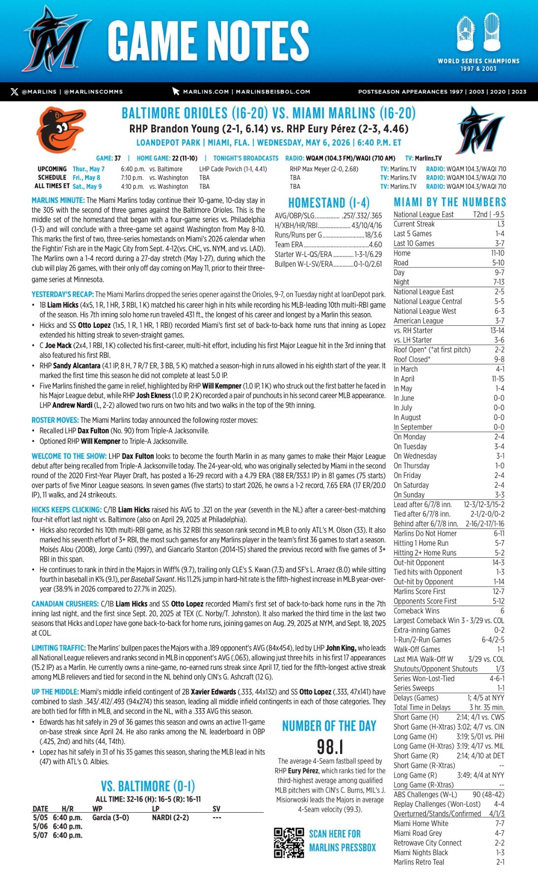 05.06.26 vs. BAL - Marlins Game Notes-images-0.jpg