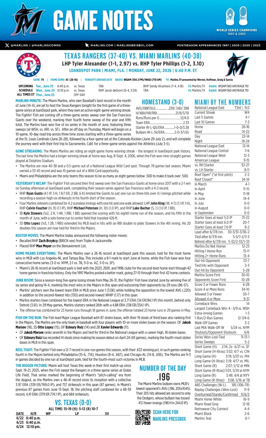 06.22.26 vs. TEX - Marlins Game Notes-images-0.jpg