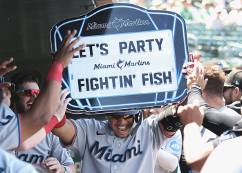 Marlins make home run history, sweep A's in Sacramento