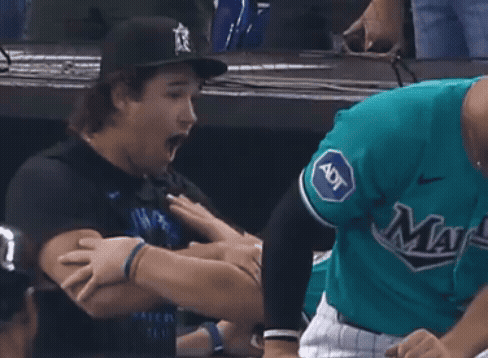 tyler phillips dugout reaction.gif
